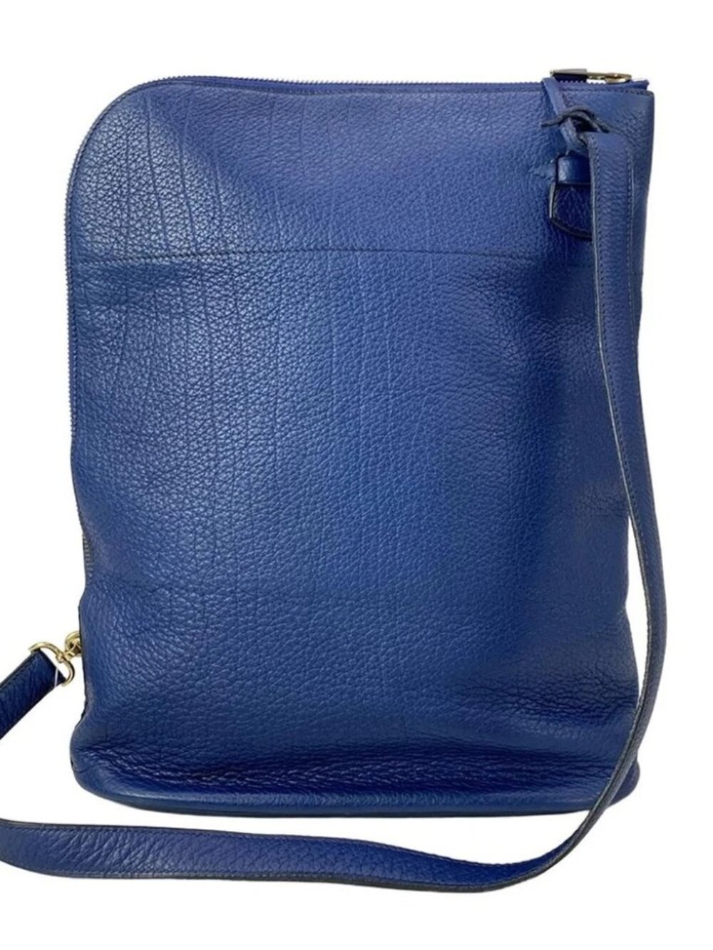 HERMES Movie fam - Blue Vachette Crispe Fjord Circle Y Backpack - Picture 3 of 16